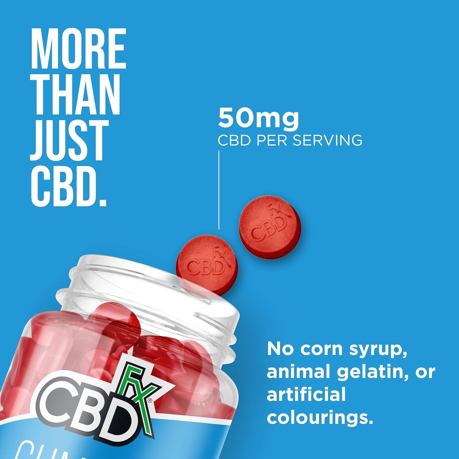 1500Mg CBD High Strength Vegan Mixed Berry Gummies 25Mg CBD per Gummy 60X Bottle (30 Days) - CBD Vegan Gummies, Gluten Free, Non-Gmo, All Natural & No THC