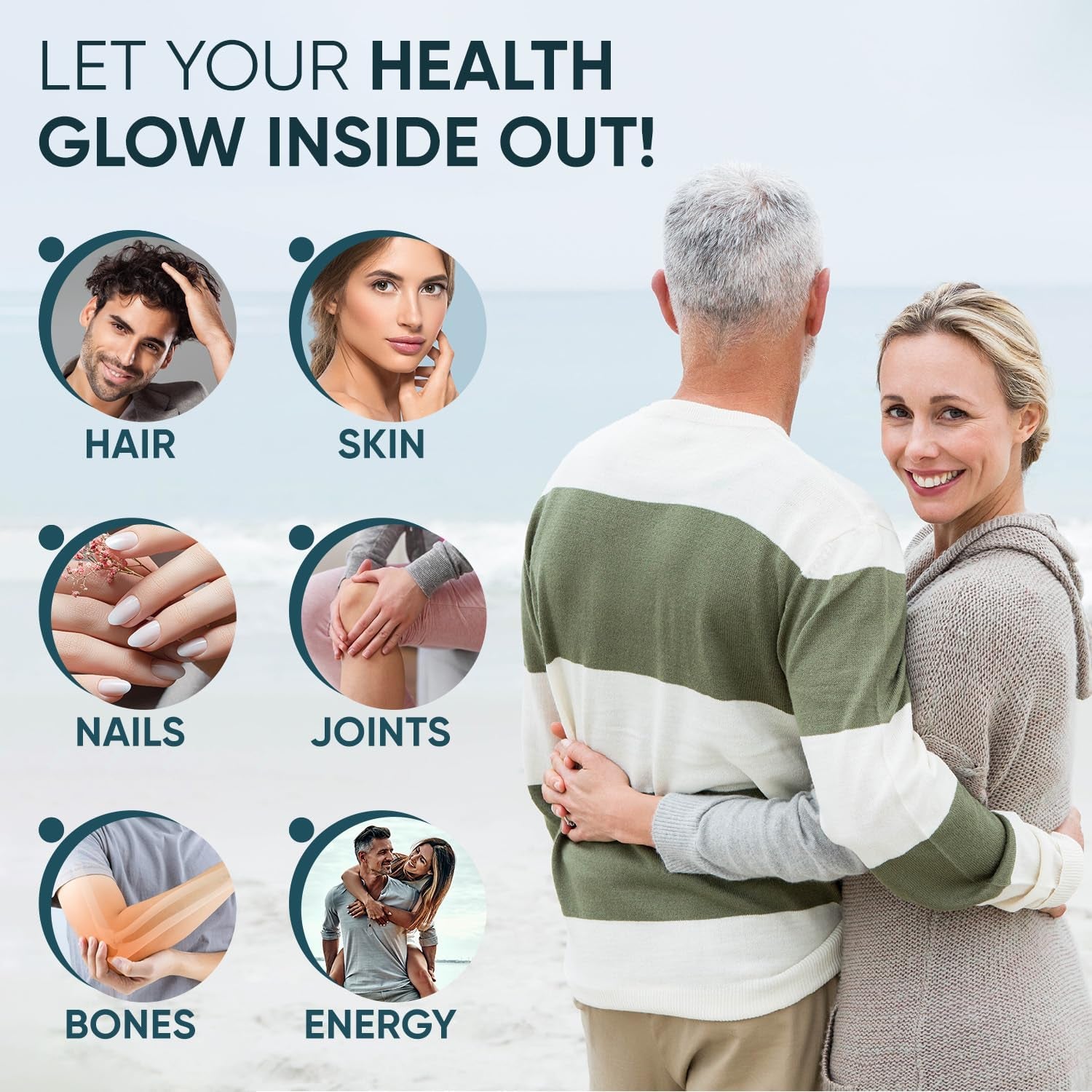 Marine Collagen Capsules 1455Mg - 120 Capsules - Naticol Type 1 Collagen Supplements for Women & Men - Hydrolysed Marine Collagen Peptides Complex with Hyaluronic Acid, Vitamin C, Zinc & Coq10