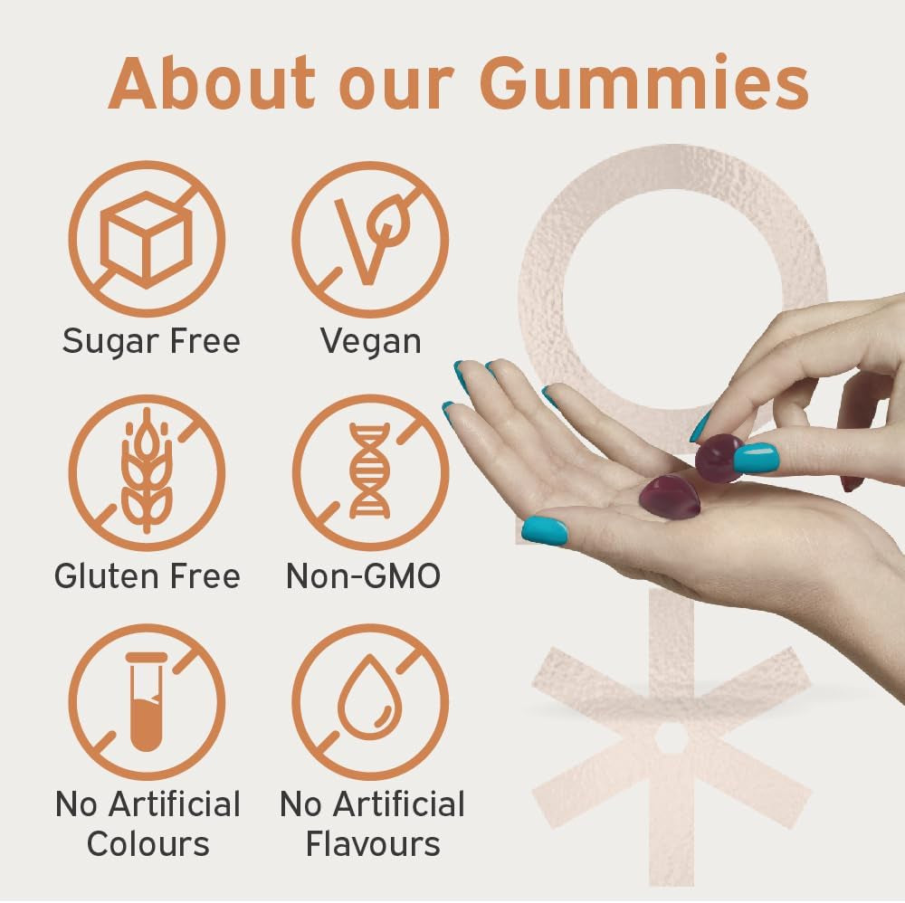 Multivitamins Health & Vitality Gummy Liposomal C B5 B6 B12, D - Plant Based, Sugar Free Supplement - 60 Gummies 1 Month Supply - Healthy Nutrition Suitable for Vegetarians and Vegans