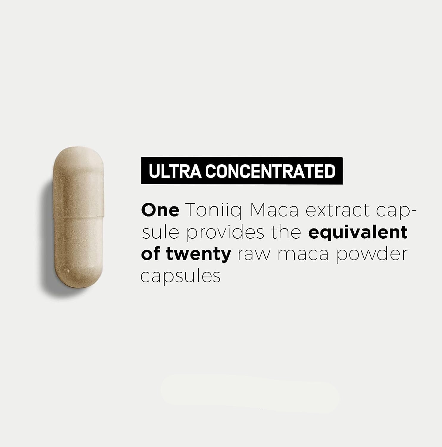 10,000Mg Maca Root Capsules 20X Concentrated Extract - Ultra High Strength Wildcrafted Maca Root Capsules for Men & Women - Peruvian Maca Powder Gelatinized Black Maca, Red & Yellow Complex Macaroot