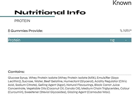 Protein 11g Gummies Known Nutrition