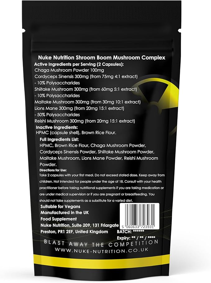 Nuke Nutrition Shroom Boom Capsules