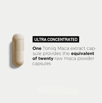 10,000Mg Maca Root Capsules 20X Concentrated Extract - Ultra High Strength Wildcrafted Maca Root Capsules for Men &amp; Women - Peruvian Maca Powder Gelatinized Black Maca, Red &amp; Yellow Complex Macaroot